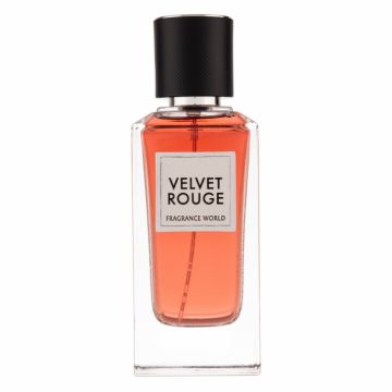 Parfum Velvet Rouge, Fragrance World, apa de parfum 100 ml, femei - inspirat din Rouge Velours by Yves Saint Laurent de firma original