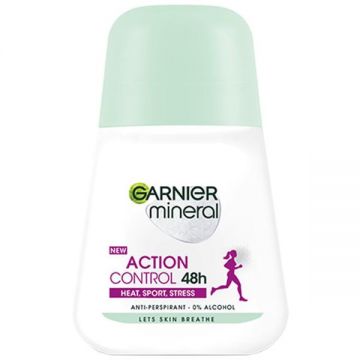 Deodorant Antiperspirant Roll-on - Garnier Mineral Action Control 48h, 50 ml