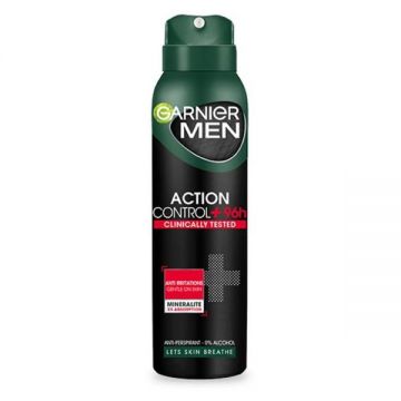 Deodorant Antiperspirant Spray - Garnier Men Action Control +96h Clinically Tested, 150 ml ieftin