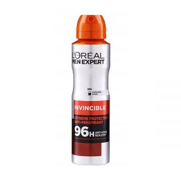 Deodorant Antiperspirant Spray pentru Barbati - L'Oreal Paris Men Expert Invincible 96H Non Stop, 150 ml de firma original