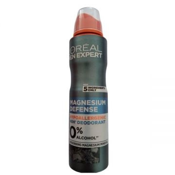 Deodorant Antiperspirant Spray pentru Barbati - L'Oreal Paris Men Expert Magnesium Defense Hypoallergenic 48H, 150 ml ieftin