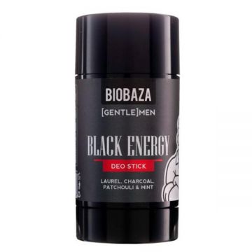 Deodorant Stick Natural pentru Barbati, cu Carbune Activ si Menta - Biobaza Gentlemen Deo Stick Black Energy, 50 ml ieftin