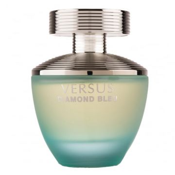 Parfum Versus Diamond Bleu, Fragrance World, apa de parfum 100 ml, femei - inspirat din Dylan Turquoise by Versace de firma original