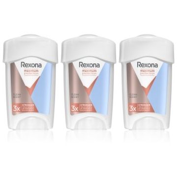 Rexona Maximum Protection Clean Scent crema antiperspirantă pentru a reduce transpirația (ambalaj economic)