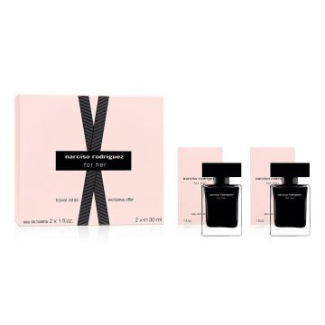 Set cadou Narciso Rodriguez For Her Apa de Toaleta, Femei, 2 x 30 ml