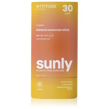 Attitude Sunly Sunscreen Stick Crema de soare cu minerale stick ieftina