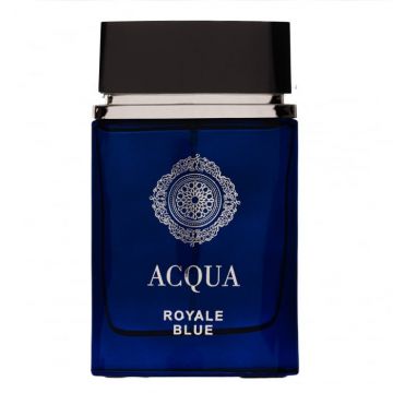 Parfum Acqua Royale Blue, Fragrance World, apa de parfum 100 ml, unisex - inspirat din Dylan Blue by Versace