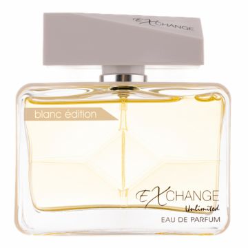 Parfum Exchange Unlimited Blanc Edition, Fragrance World, apa de parfum 100 ml, barbati - inspirat din Ultra Male by Jean Paul Gauthier de firma original