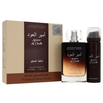 Set cadou pentru barbati Lattafa Perfumes Ameer Al Oudh - 150ml