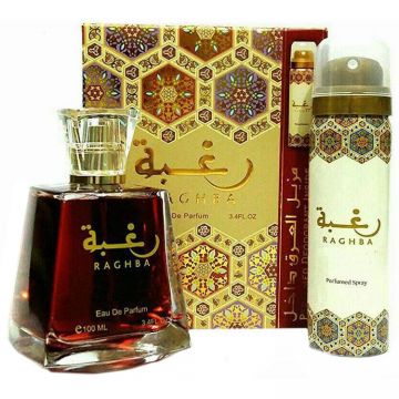 Set cadou unisex Lattafa Perfumes Raghba - 150ml