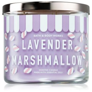 Bath & Body Works Lavender Marshmallow lumânare parfumată de firma original