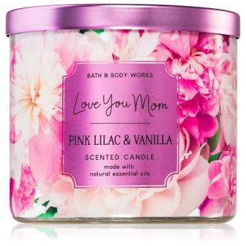 Bath & Body Works Pink Llilac & Vanilla lumânare parfumată de firma original