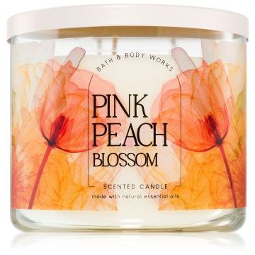 Bath & Body Works Pink Peach Blossom lumânare parfumată ieftin