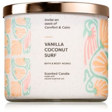 Bath & Body Works Vanilla Coconut Surf lumânare parfumată de firma original