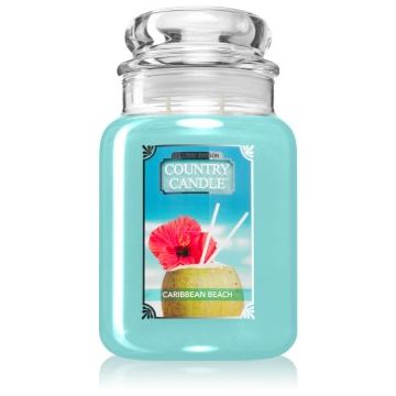 Country Candle Caribbean Beach lumânare parfumată de firma original