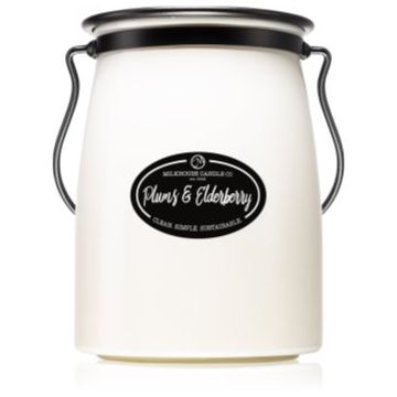 Milkhouse Candle Co. Creamery Plums & Elderberry lumânare parfumată Butter Jar