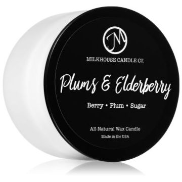 Milkhouse Candle Co. Creamery Plums & Elderberry lumânare parfumată Treveler Tin