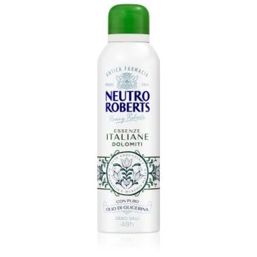 Neutro Roberts Italiane Dolomiti deodorant spray cu o eficienta de 48 h