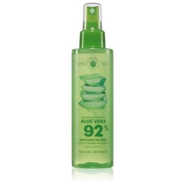 NATURE REPUBLIC Soothing & Moisture Aloe Vera 92% Soothing Gel Mist apă de față revigorantă cu efect calmant la reducere