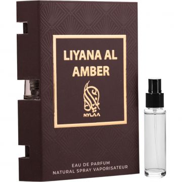 Parfum arabesc pentru barbati Nylaa Liyana al Amber - 2ml