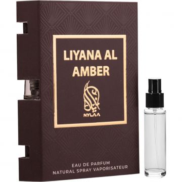 Parfum arabesc pentru barbati Nylaa Liyana al Amber - 2ml de firma original