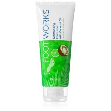 Avon Foot Works Coconut Oil lapte hidratant pentru picioare ieftina