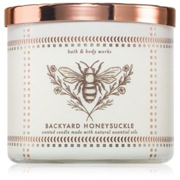 Bath & Body Works Backyard Honeysuckle lumânare parfumată de firma original