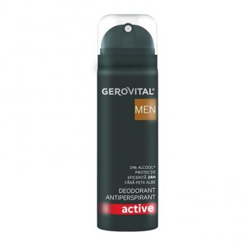 Deodorant antiperspirant Gerovital Men Active (Concentratie: Deo Spray, Gramaj: 150 ml) ieftin