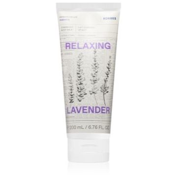 Korres Relaxing Lavender lapte relaxant pentru corp pentru noapte ieftina