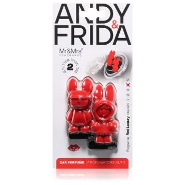 Mr & Mrs Fragrance Andy & Frida Red Luxury parfum pentru masina ieftin