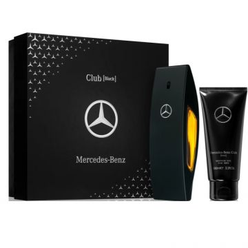 Set cadou Mercedes-Benz Club Black, Apa de Toaleta, 100 ml + Gel de dus, 100 ml