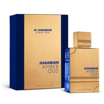 Apa de Parfum Unisex - Al Haramain EDP Amber Oud Bleu Edition Spray, 60 ml de firma original