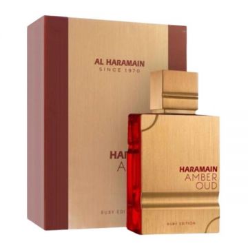 Apa de Parfum Unisex - Al Haramain EDP Amber Oud Ruby Edition Spray, 60 ml de firma original