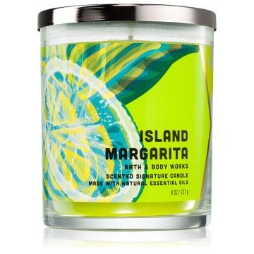 Bath & Body Works Island Margarita lumânare parfumată cu uleiuri esentiale