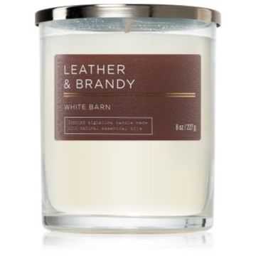 Bath & Body Works Leather & Brandy lumânare parfumată