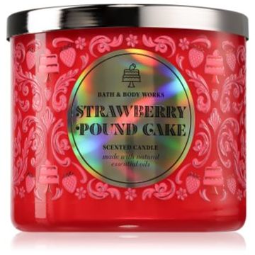 Bath & Body Works Strawberry Pound Cake lumânare parfumată de firma original