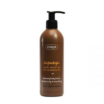 Lotiune de Corp Autobronzanta - Ziaja Cupuacu Bronzing Body Lotion Moisturising & Nourishing, 300 ml