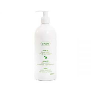 Lotiune de Corp cu Ulei de Masline - Ziaja Olive Oil Body Lotion for Dry & Normal Skin, 400 ml