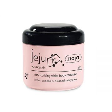 Mousse pentru Corp - Ziaja Jeju Pink Young Skin Moisturising White Body Mousse, 200 ml ieftina