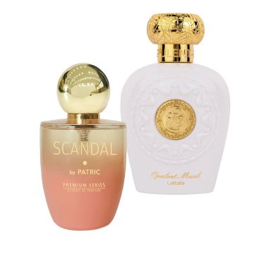 Pachet 2 parfumuri, Scandal 100 ml si Opulent Musk 100 ml, femei ieftin