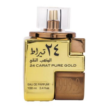 Parfum arabesc 24 Carat Pure Gold, Lattafa, apa de parfum 100 ml, unisex de firma original