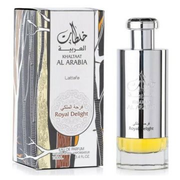 Parfum arabesc Lattafa Khaltaat Al Arabia Silver, apa de parfum 100ml, barbati de firma original