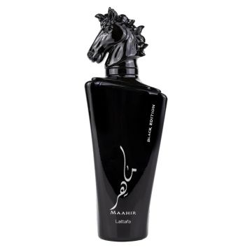 Parfum arabesc Maahir Black Edition, Lattafa, apa de parfum 100 ml, barbat de firma original