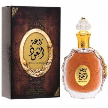 Parfum arabesc Rouat Al Oud, Lattafa, apa de parfum 100 ml, unisex de firma original