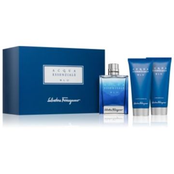 Ferragamo Acqua Essenziale Blu set cadou pentru bărbați