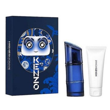 Set cadou Kenzo Homme Intense, Barbati, Apa de Toaleta, 60 ml + Gel de dus, 75 ml de firma original