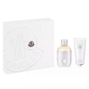 Set cadou Moncler Pour Femme, Apa de Parfum, 60 ml + Crema de corp, 100 ml de firma original