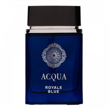 Apa de Parfum Acqua Royale Blue Fragrance World Barbati - 100ml de firma original