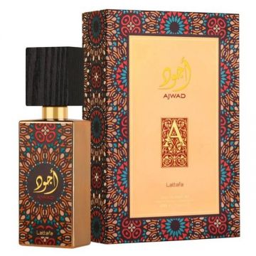 Apa de Parfum Unisex - Lattafa Perfumes EDP Ajwad, 60 ml ieftin