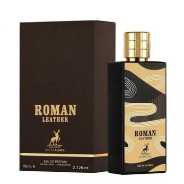 Apa de Parfum Unisex - Maison Alhambra EDP Roman Leather, 80 ml de firma original